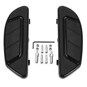 ブラック ドライバー & パッセンジャーフロアボード ハーレーツーリング 1986-2023 2020 2021 に適合 Black Driver & Passenger Floorboard Fit For Harley Touring 1986-2023 2020 2021