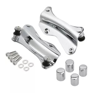 4 点ドッキングハードウェアキット カバー付き ハーレーエレクトラグライド 14-24 クロームに適合 4 Point Docking Hardware Kit w/ Covers Fit For Harley Electra Glide 14-24 Chrome