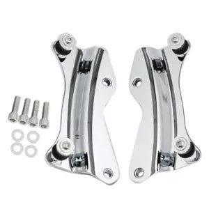 4 点ドッキングハードウェアキット カバー付き ハーレーエレクトラグライド 14-24 クロームに適合 4 Point Docking Hardware Kit w/ Covers Fit For Harley Electra Glide 14-24 Chrome