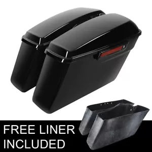 サドルバッグ ブラック ラッチ変換ブラケット ハーレー ソフテイル ヘリテージ 84-2017用 Saddlebag Black Latch Conversion Bracket Fit For Harley Softail Heritage 84-2017