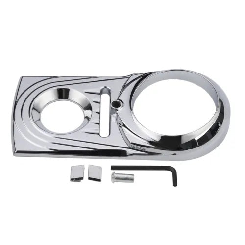 ダッシュパネルインサートカバートリムフィットハーレーソフテイルファットボーイ FLS ダイナ 1993-2017 94 Dash Panel Insert Cover Trim Fit For Harley Softail Fatboy FLS Dyna 1993-2017 94