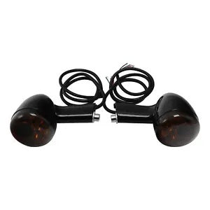 リアターンシグナル LED アンバーライト ハーレー スポーツスター XL 1992-2022 ブラックに適合 Rear Turn Signals LED Amber Light Fit For Harley Sportster XL 1992-2022 Black