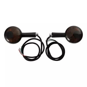 リアターンシグナル LED アンバーライト ハーレー スポーツスター XL 1992-2022 ブラックに適合 Rear Turn Signals LED Amber Light Fit For Harley Sportster XL 1992-2022 Black