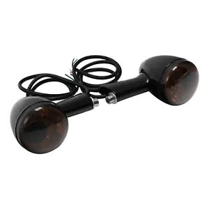 リアターンシグナル LED アンバーライト ハーレー スポーツスター XL 1992-2022 ブラックに適合 Rear Turn Signals LED Amber Light Fit For Harley Sportster XL 1992-2022 Black