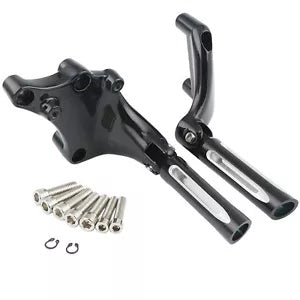 後部乗客フットペグマウントブラケットハーレースポーツスターアイアン 883 14-22 に適合 Rear Passenger Foot Pegs Mount Brackets Fit For Harley Sportster Iron 883 14-22