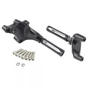 後部乗客フットペグマウントブラケットハーレースポーツスターアイアン 883 14-22 に適合 Rear Passenger Foot Pegs Mount Brackets Fit For Harley Sportster Iron 883 14-22
