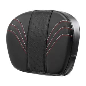 ブラック乗客用シーシーバー背もたれパッドフィットハーレーエレクトラロードストリートグライド Black Passenger Sissy Bar Backrest Pad Fit For Harley Electra Road Street Glide