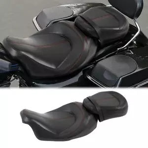 運転席と助手席はハーレー ツーリング エレクトラ ストリート ロード グライド 09-2023 に適合 Driver & Passenger Seat Fit For Harley Touring Electra Street Road Glide 09-2023