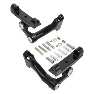 ブラック調整可能なリアフットボードマウント ハーレーロードストリートグライド 1993-2024 に適合 Black Adjustable Rear Footboard Mount Fit For Harley Road Street Glide 1993-2024