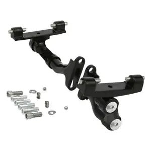 ブラック調整可能なリアフットボードマウント ハーレーロードストリートグライド 1993-2024 に適合 Black Adjustable Rear Footboard Mount Fit For Harley Road Street Glide 1993-2024
