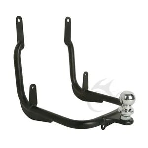 ブラック トレーラー ヒッチ 牽引レシーバー ハーレー ストリート グライド ロードキング 2009-2013 に適合 Black Trailer Hitch Tow Receiver Fit For Harley Street Glide Road King 2009-2013