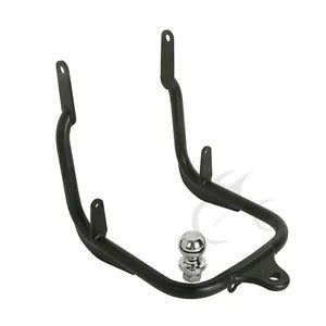 ブラック トレーラー ヒッチ 牽引レシーバー ハーレー ストリート グライド ロードキング 2009-2013 に適合 Black Trailer Hitch Tow Receiver Fit For Harley Street Glide Road King 2009-2013