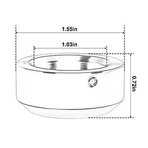 クロームトリプルツリーアッパーフォークナットボルトカバーハーレースポーツスター2009-2013用 Chrome Triple Tree Upper Fork Nut Bolt Cover Fit For Harley Sportster 2009-2013