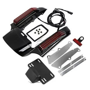 LED ライトリアフェンダー筋膜ハーレーロードストリートエレクトラグライドキング 14-24 に適合 LED Light Rear Fender Fascia Fit For Harley Road Street Electra Glide King 14-24