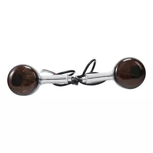 クロームリアウインカー LED ライトハーレースポーツスター 883 1200 1992-22 21 に適合 Chrome Rear Turn Signals LED Light Fit For Harley Sportster 883 1200 1992-22 21