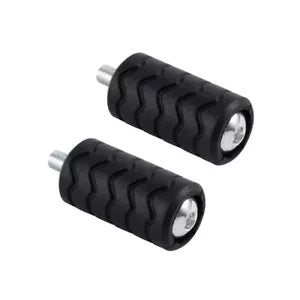 2 個ブラックシフターペグハーレーエレクトラストリートグライドソフテイルスポーツスター XL に適合 2PCS Black Shifter Pegs Fit For Harley Electra Street Glide Softail Sportster XL