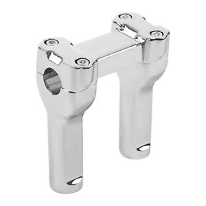 クローム 4インチ ハンドルバー 1インチ バーライザー ハーレーダイナ ソフテイル スリム カスタム FXSTC に適合 Chrome 4" Handlebar 1" Bar Riser Fit For Harley Dyna Softail Slim Custom FXSTC
