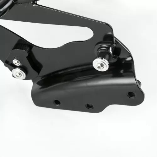 ブラック ツーアップ 荷物ラック + 4 点ドッキング ハーレー エレクトラグライド 2009-13 用 Black Two Up Luggage Rack + 4 Point Docking Fit For Harley Electra Glide 2009-13