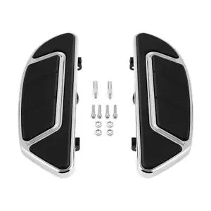 クローム/ブラック フロントドライバーフロアボード ハーレーロードキンググライド 1986-2022 21に適合 Chrome/Black Front Driver Floorboard Fit For Harley Road King Glide 1986-2022 21