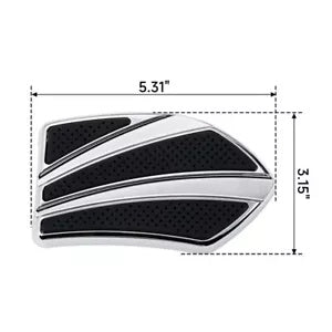 クローム大型ブレーキペダルパッド ハーレーソフテイルスリム FLS 12-17 ツーリング 80-24 に適合 Chrome Large Brake Pedal Pad Fit For Harley Softail Slim FLS 12-17 Touring 80-24