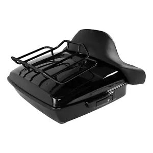 ブラックチョップドパック トランクパッドマウントラック ハーレーツアーパック ロードグライド 14-Up用 Black Chopped Pack Trunk Pad Mount Rack Fit For Harley Tour-Pak Road Glide 14-Up