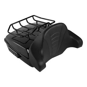 ブラックチョップドパック トランクパッドマウントラック ハーレーツアーパック ロードグライド 14-Up用 Black Chopped Pack Trunk Pad Mount Rack Fit For Harley Tour-Pak Road Glide 14-Up