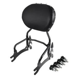 ブラック 12 インチ バックレスト シーシーバー スプール インディアン スプリングフィールド ダークホース 14-22 に適合 Black 12" Backrest Sissy Bar Spools Fit For Indian Springfield Dark Horse 14-22
