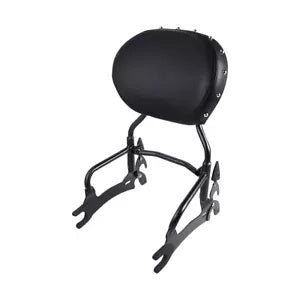 ブラック 12 インチ バックレスト シーシーバー スプール インディアン スプリングフィールド ダークホース 14-22 に適合 Black 12" Backrest Sissy Bar Spools Fit For Indian Springfield Dark Horse 14-22