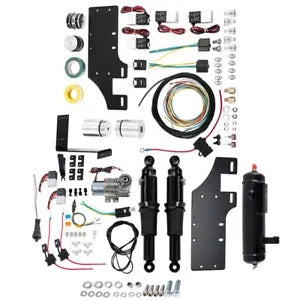 フロントエアライド低下キットリアサスペンションタンクエレクトラグライド 2014-2023 に適合 Front Air Ride Lowering Kit Rear Suspension Tank Fit For Electra Glide 2014-2023