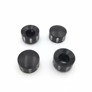 黒の溝付きボルト トッパー キャップ ハーレー XL XR エボリューション 1340 ツインカムに適合 Black Grooved Bolts Toppers Caps Fit Harley XL XR Evolution 1340 Twin Cam
