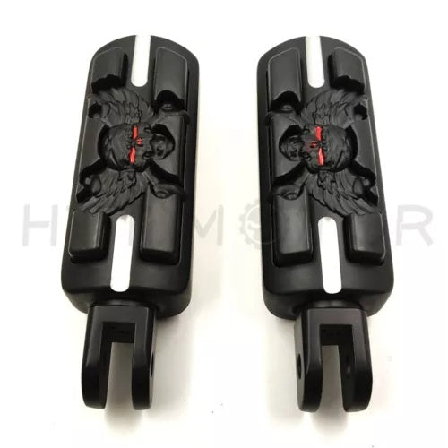 スカル パイレーツ フットペグ ハーレー 2018 以降 FXBB FXBR FXBRS FXLR 2019 用ペグ Skull Pirate Footpegs Peg For Harley 2018-later FXBB FXBR FXBRS FXLR 2019
