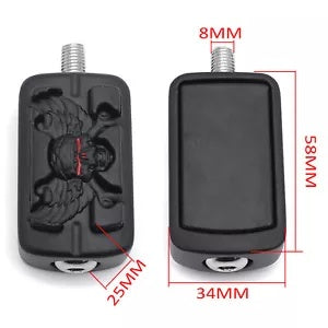 HTTMT- ブラック ゾンビ フットペグ シフター ペグ ハーレー ストリート ボブ FXDB SuperLow 1200 用 HTTMT- Black Zombie FootPeg shifter peg For Harley Street Bob FXDB SuperLow 1200