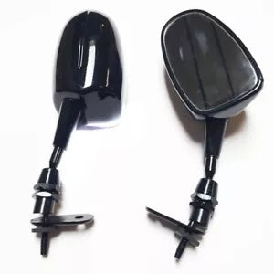 CBR NINJA ZX GSXR Katana HAYABUSA YZF R1 リアビュー用ブラックレーシングミラー Black Racing mirror for CBR NINJA ZX GSXR Katana HAYABUSA YZF R1 Rearview