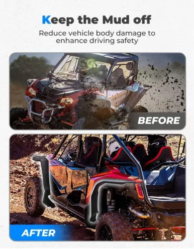 XXL 幅広フロントリア拡張フェンダーフレア ホンダ タロン 1000 2019-2024用 XXL Wider Front Rear Extended Fender Flares for Honda Talon 1000 2019-2024