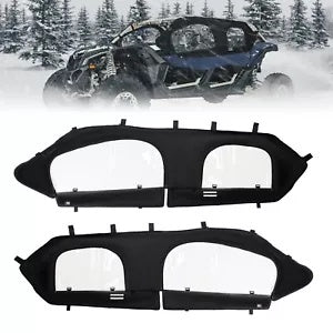 KEMIMOTO X3 ソフトアッパードアセットキャブエンクロージャ Can-Am マーベリック X3 MAX 2017-23 KEMIMOTO X3 Soft Upper Door Set Cab Enclosure For Can-Am Maverick X3 MAX 2017-23