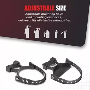 消火器ロールケージマウントホルダー 1.5インチ-2インチチューブで調節可能 ユニバーサル Fire Extinguisher Roll Cage Mount Holder Adjustable w/ 1.5"-2" Tubes Universal