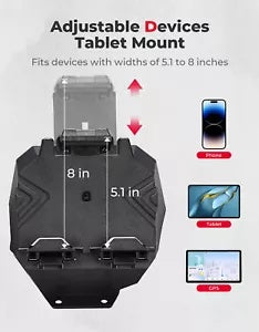 UTV 電子タブレット デバイス ホルダー マウント パイオニア 1000-5 / 1000-6 2022-2024 用 UTV Electronic Tablet Device Holder Mount for Pioneer 1000-5 / 1000-6 2022-2024