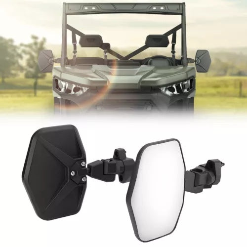 左右サイドミラー 2 個 Can Am Defender HD5 /8/10 MAX 2017-2022 用 2PCS Left and Right Side Mirrors For Can Am Defender HD5 /8/10 MAX 2017-2022