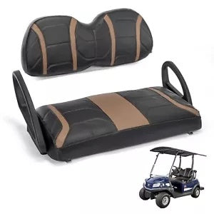 ブラウンブラックゴルフカートフロントシートカバークラブカー先行/テンポ/以降 Brown Black Golf Cart Front Seat Cover For Club Car Precedent/ Tempo/ Onward