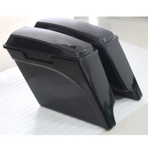 5インチ ストレッチ拡張未塗装ハードサドルバッグバッグ ハーレーツーリング1993-2013用 5" Stretched Extended Unpainted Hard Saddlebags Bag for Harley Touring 1993-2013