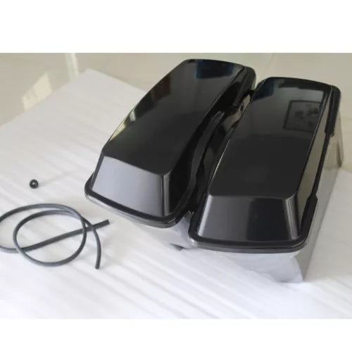 5インチ ストレッチ拡張未塗装ハードサドルバッグバッグ ハーレーツーリング1993-2013用 5" Stretched Extended Unpainted Hard Saddlebags Bag for Harley Touring 1993-2013
