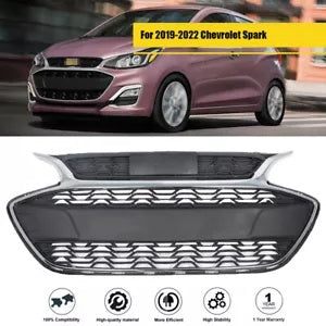 botjj New Front Grille Bumper For 2019-2022 Chevrolet Spark Plastic Mesh Replacement