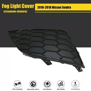 botjj For 16-28 Nissan Sentra Fog Light Cover Left Side Grille Bezel Black 622574AF0B
