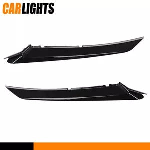 2018-22 トヨタ カムリ SE / XSE ペアフロントグリルブラックトリムモールディングに適合 Fit For 2018-22 Toyota Camry SE / XSE Pair Front Grille Black Trim Molding New