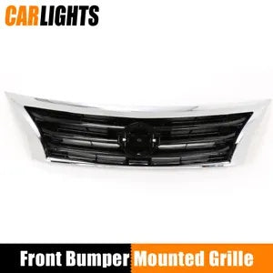 2013-15 日産アルティマクロームフロントバンパーグリルアッパーグリルアセンブリに適合 Fit For 2013-15 Nissan Altima Chrome Front Bumper Grille Upper Grill Assembly
