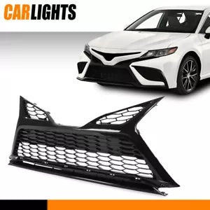 トヨタ カムリ SE XSE フロントバンパー下部グリル センサー穴なし 21-22 に適合 Fit For Toyota Camry SE XSE Front Bumper Lower Grille w/o Sensor Holes 21-22