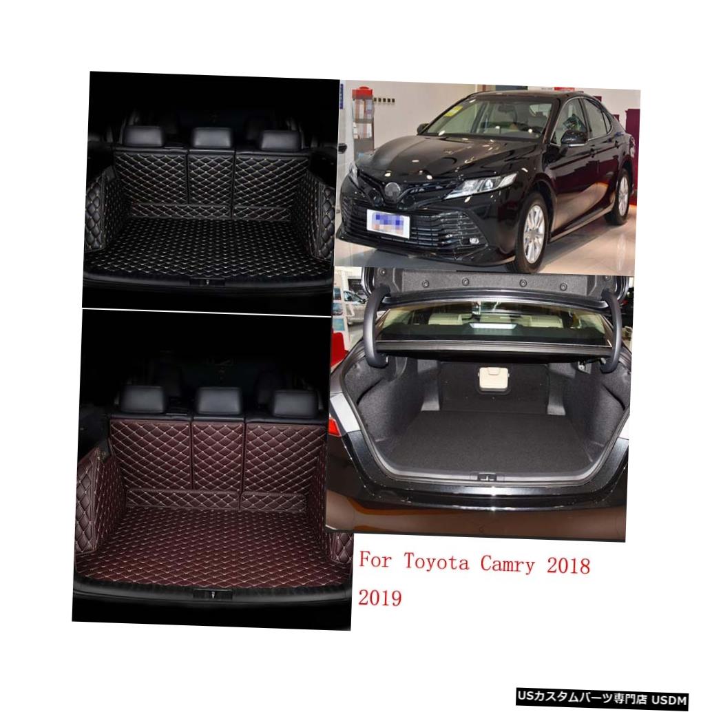 カスタムカートランクマットカーゴライナートヨタカムリ2018 2019カーアクセサリーカスタム防水革フロアマット custom car trunk mat Cargo Liner For Toyota Camry 2018 2019 car accessories custom Waterproof leather floor mat