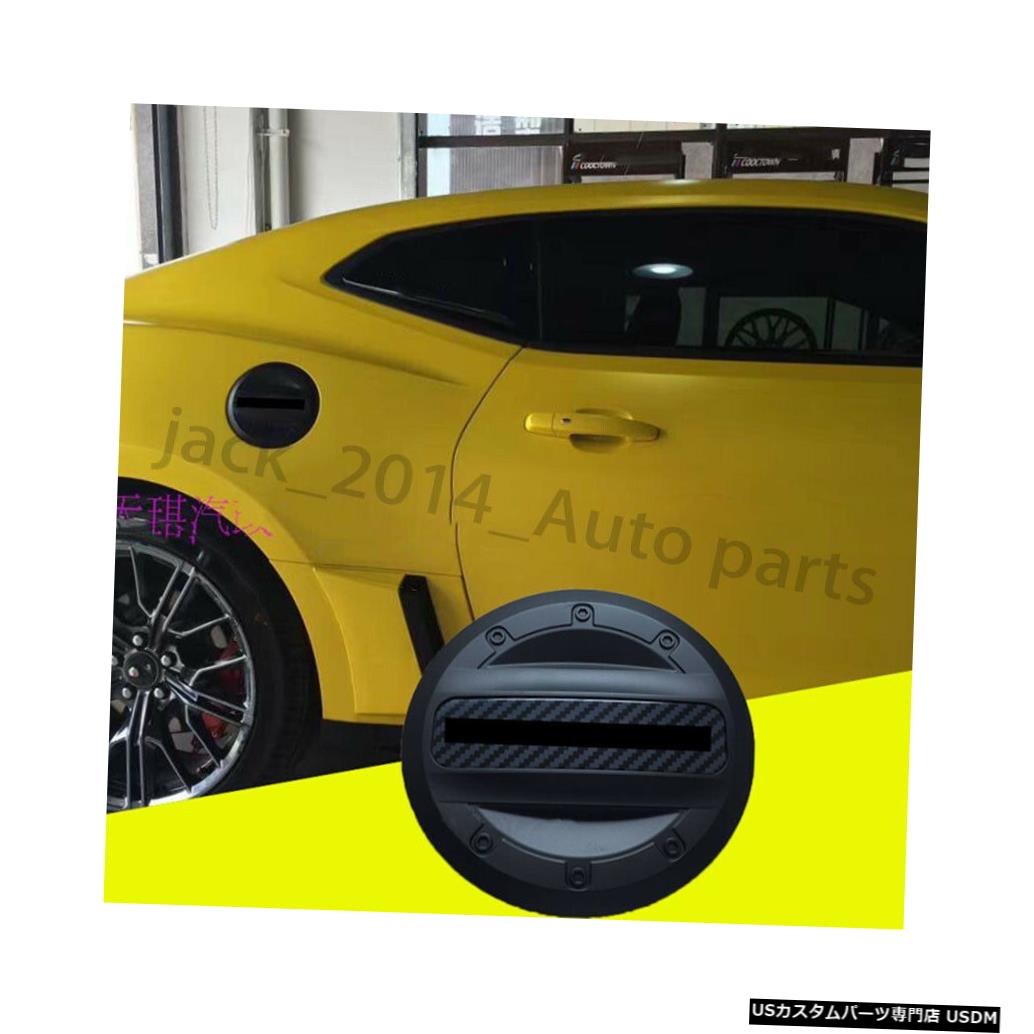 ABS炭素繊維燃料タンクカバーオイルガスキャップトリムシボレーカマロ2017 2018に適合 ABS Carbon fiber fuel tank cover oil gas cap trim Fit for Chevrolet Camaro 2017 2018