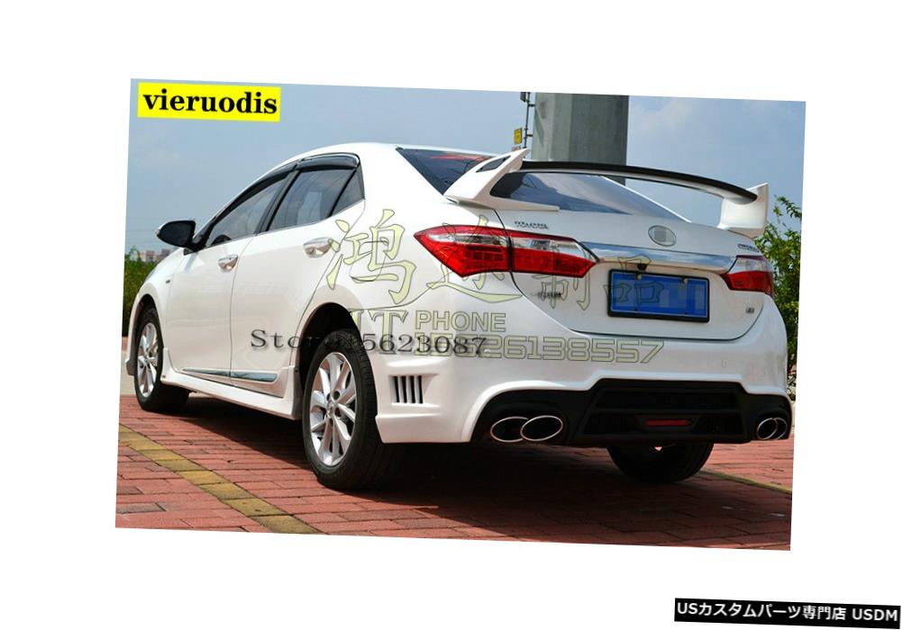 Toyota 2014 GT COROLLAに適合。 カーボンファイバーリアスポイラー Fits Toyota 2014 GT COROLLA; carbon fiber rear spoiler