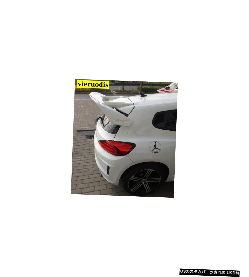 フォルクスワーゲンシロッコ2010 + ABS素材のリアルーフリップスポイラートランクブーツウィングのカースタイリングフィット Car Styling Fit For Volkswagen Scirocco 2010 + ABS Materoal Rear Roof Lip Spoiler Trunk Boot Wing